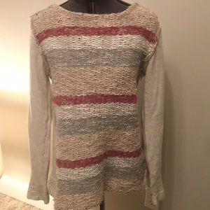 SALE....Mystree Tweed Multi-Colored Sweater Large
